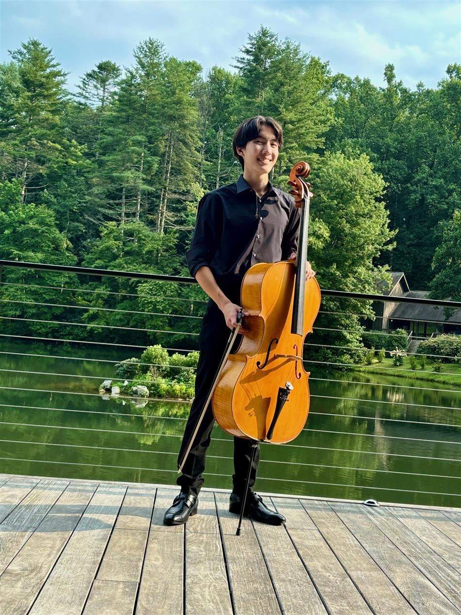  Alex with his cello