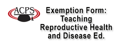 Exemption Form:  Teaching of Reproductive Health and Disease Education