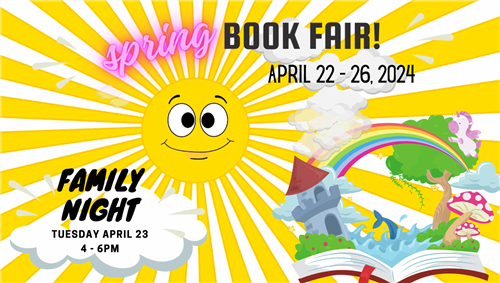Spring Book Fair April 22-26, 2024